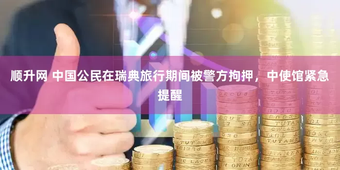 顺升网 中国公民在瑞典旅行期间被警方拘押，中使馆紧急提醒
